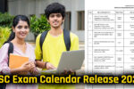 SSC Exam Calendar Release